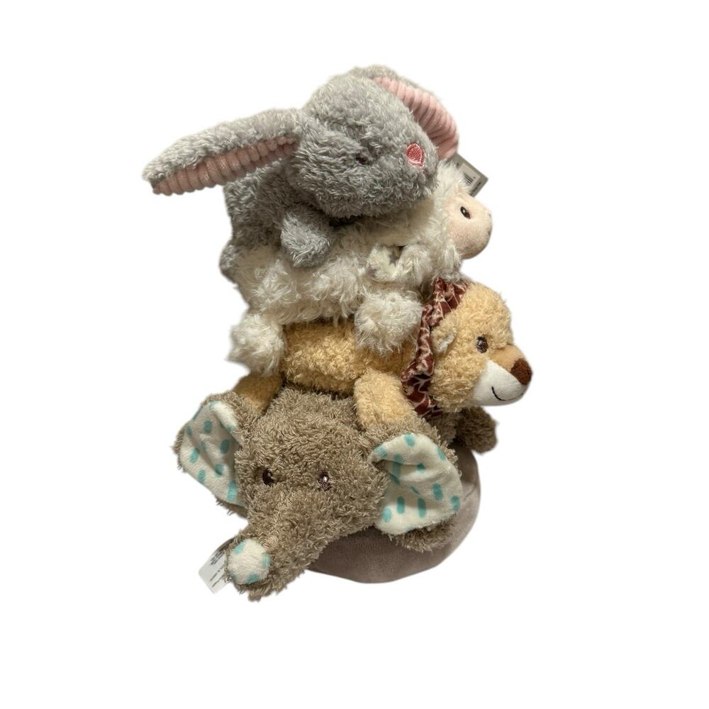 Moon and Stars Multi Piece Plush Animals Rattle Stuffed Animal Toys Set of 4 New